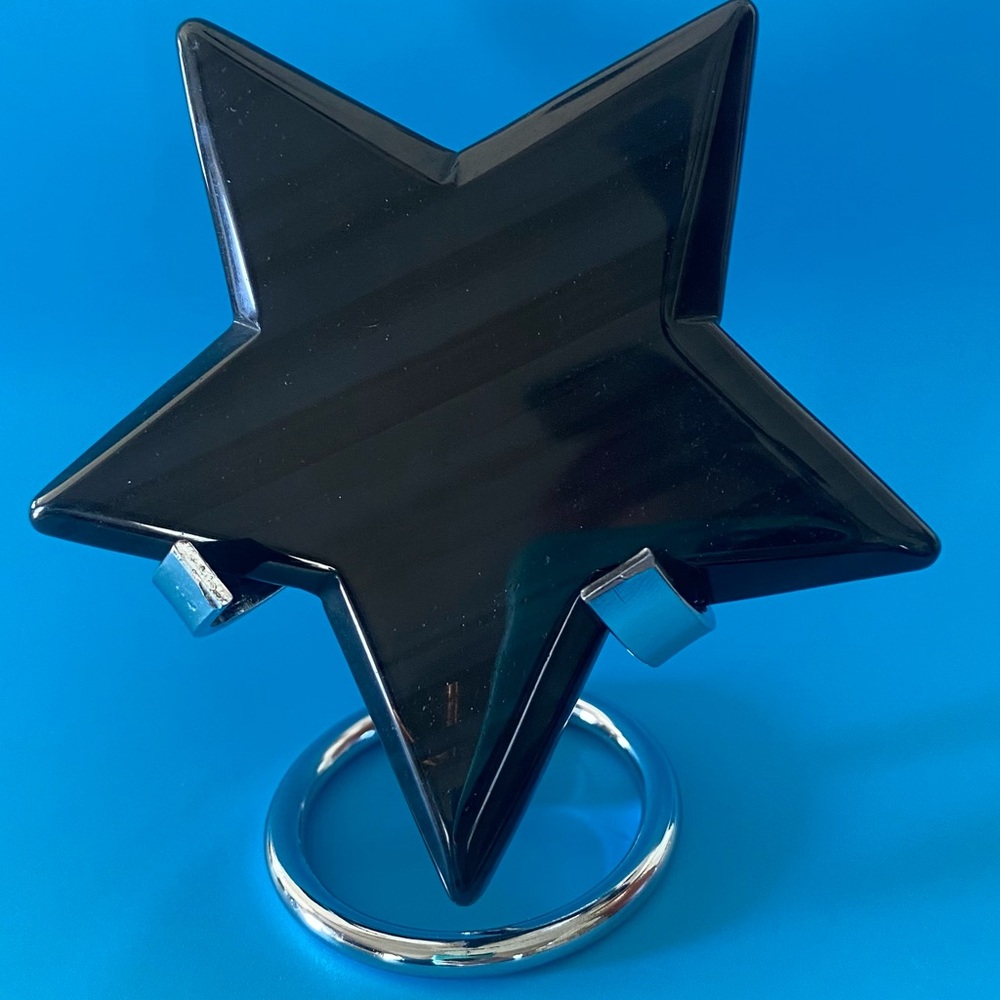 Midnight Lace Obsidian Star-Shaped Crystal Carving